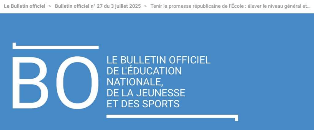 Circulaire de rentrée : tenir la promesse républicaine de l’École